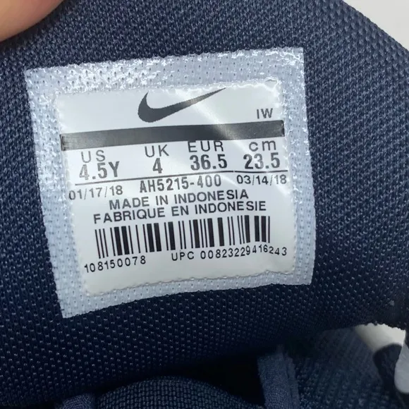 Nike Kids Air More Money Sneaker Blue Obsidian