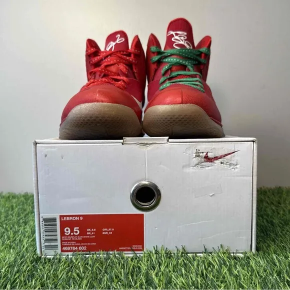 Nike LeBron 9 IX Christmas Red