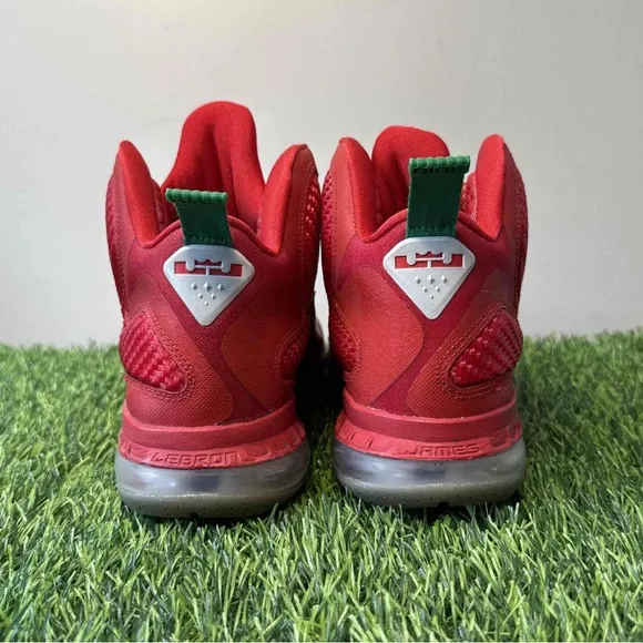 Nike LeBron 9 IX Christmas Red