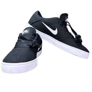 Nike SB Check CNVS GS Black/White Skate Shoes Youth Size 7Y UK 6 EUR 40 CM 25