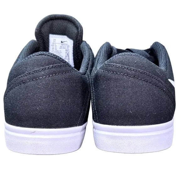 Nike SB Check CNVS GS Black/White Skate Shoes Youth Size 7Y UK 6 EUR 40 CM 25