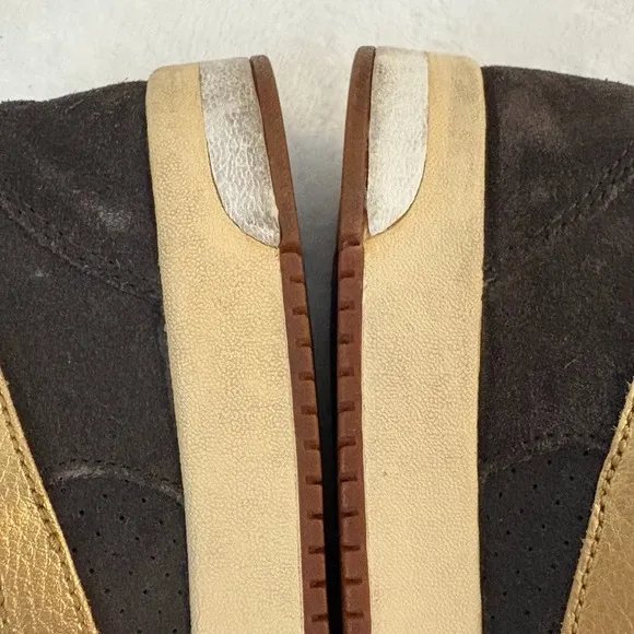 Nike Sb Zoom Air 1984 Paul Rodriguez Vintage Men Brown Suede Gold Accents Size 9