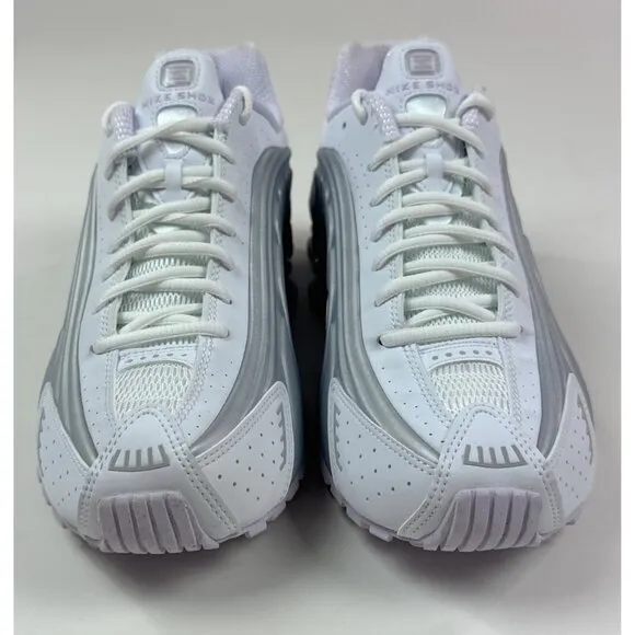 Nike Shox R4 Womens 10 White Barely Grape Platinum Shoes Sneakers HF5076-100