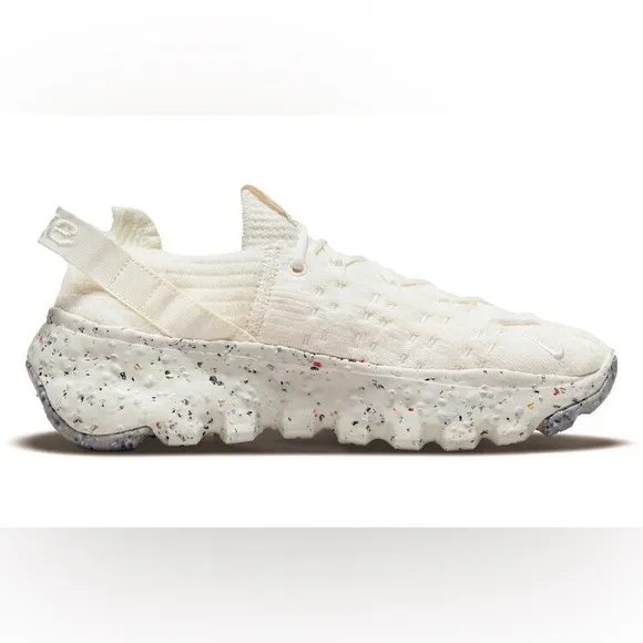 NIKE Space Hippie 04 Sail Sneakers Mesh Foam Space Waste Yarn Sz 10 White