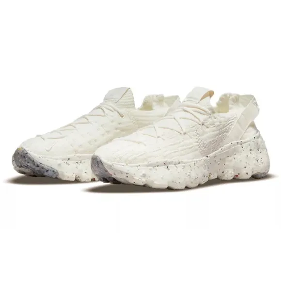 NIKE Space Hippie 04 Sail Sneakers Mesh Foam Space Waste Yarn Sz 10 White