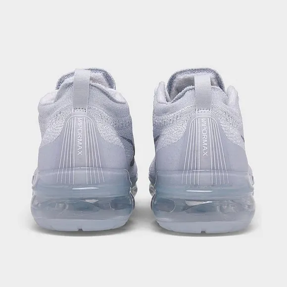 NIKE White and Gray AIR VAPORMAX Sneakers 2023 FLYKNIT RUNNING SHOES SZ 8.5