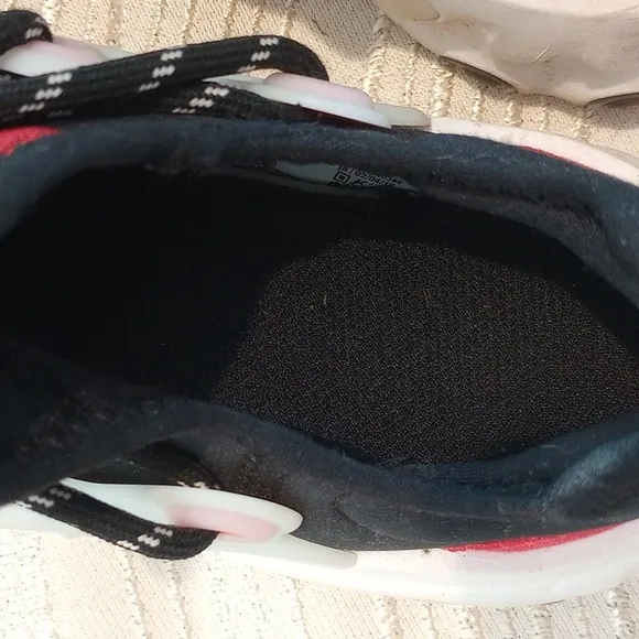 Nike youth red and black sneakers