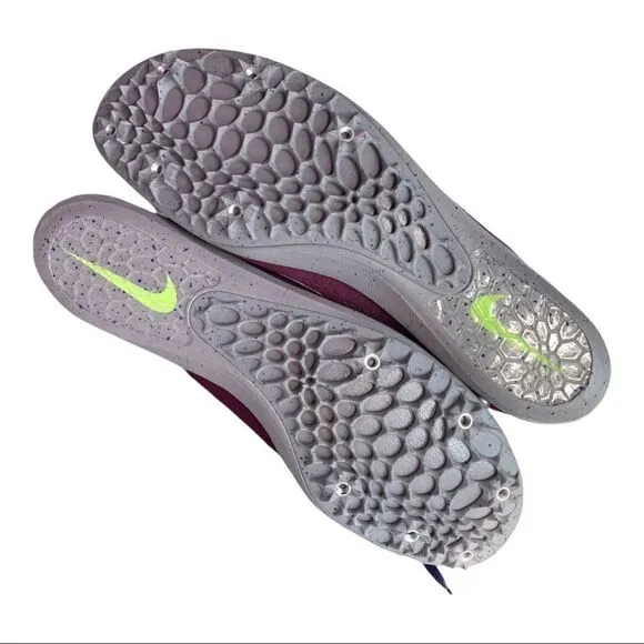 NIKE Zoom Mamba Sneakers Running Trainers Spikes Bordeaux Lime