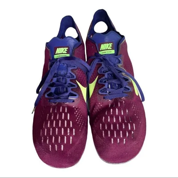 NIKE Zoom Mamba Sneakers Running Trainers Spikes Bordeaux Lime