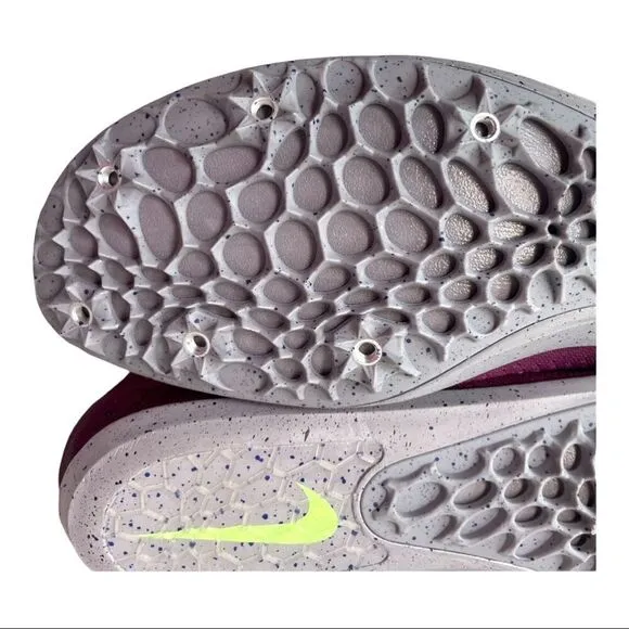 NIKE Zoom Mamba Sneakers Running Trainers Spikes Bordeaux Lime
