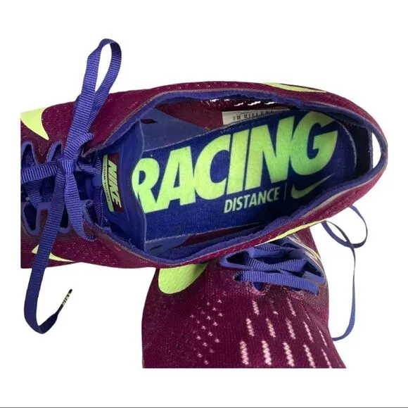 NIKE Zoom Mamba Sneakers Running Trainers Spikes Bordeaux Lime