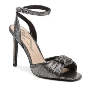 Nina Keylah Sandals Open Toe Heels Silver