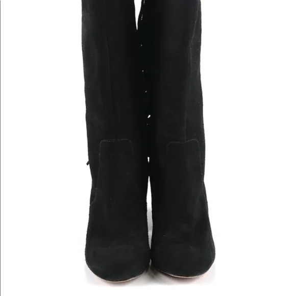 Nine West Suede Fringe Black Boots