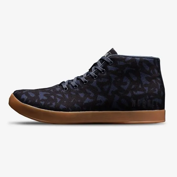 Nobull Toomey Canvas Mid Training Weightlifting Sneakers Blue Unisex USM13 W14.5