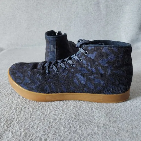 Nobull Toomey Canvas Mid Training Weightlifting Sneakers Blue Unisex USM13 W14.5