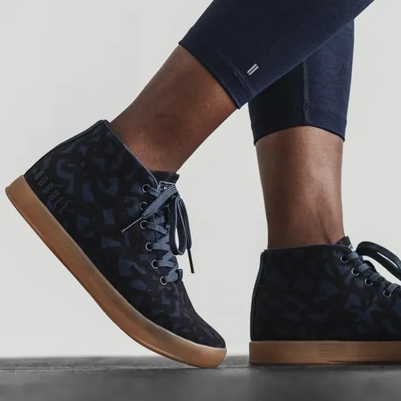 Nobull Toomey Canvas Mid Training Weightlifting Sneakers Blue Unisex USM13 W14.5