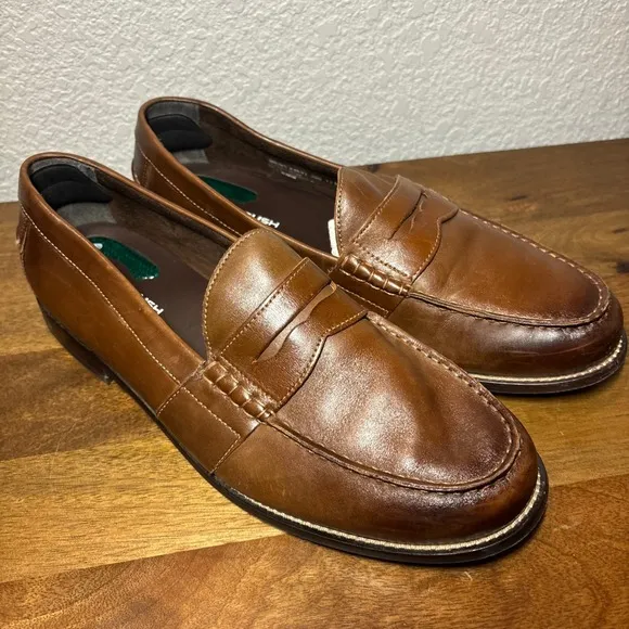 Nunn Bush Leather Penny Loafers Classic Comfort Dress Shoes Brown Mens 13M