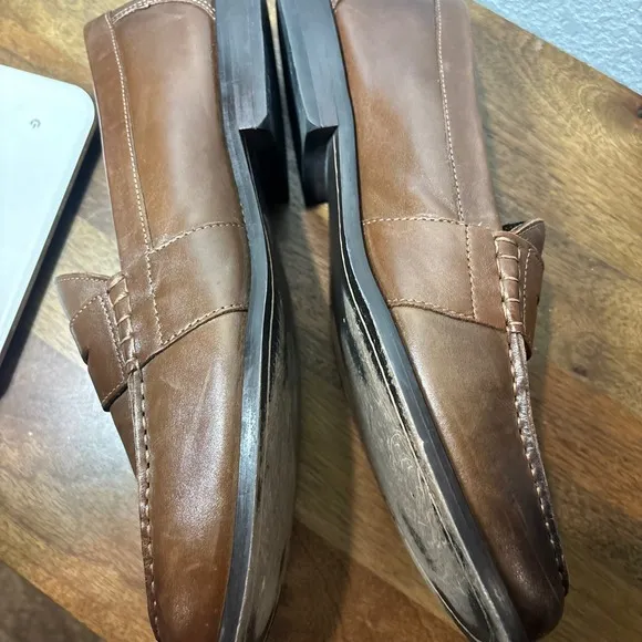 Nunn Bush Leather Penny Loafers Classic Comfort Dress Shoes Brown Mens 13M