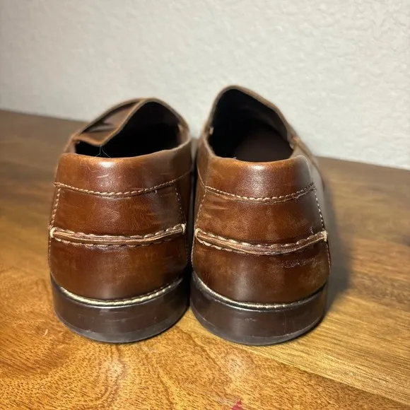 Nunn Bush Leather Penny Loafers Classic Comfort Dress Shoes Brown Mens 13M