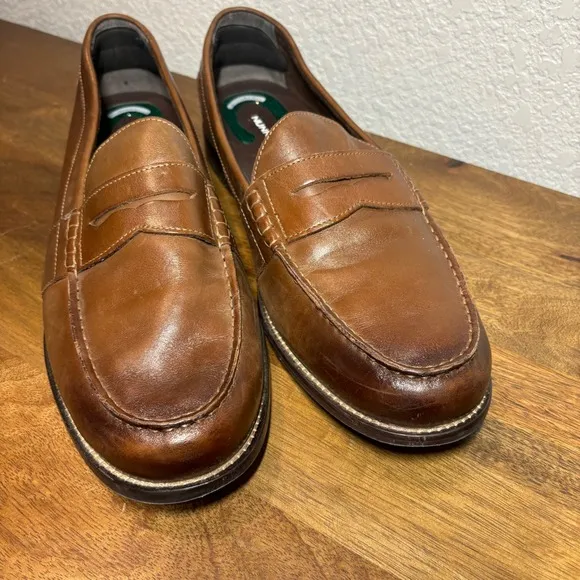 Nunn Bush Leather Penny Loafers Classic Comfort Dress Shoes Brown Mens 13M
