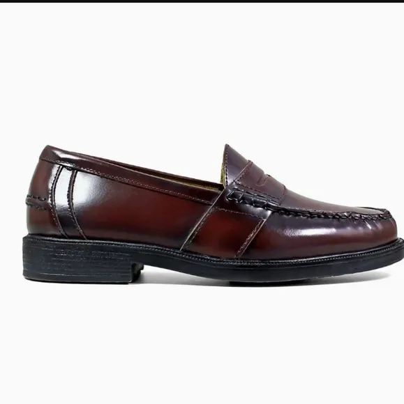 Nunn Bush® Lincoln Men's Penny Loafers Burgundy color