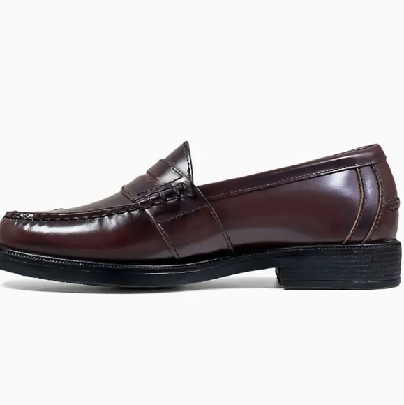 Nunn Bush® Lincoln Men's Penny Loafers Burgundy color