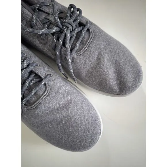 NWB Allbirds Men’s Sneakers Wool Runner Up Mizzle Light Grey Sz 14 Running Shoe