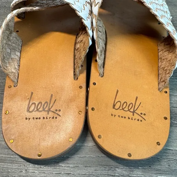 NWD- Beek Handmade Women's Braided leather Sandals size 8 $280