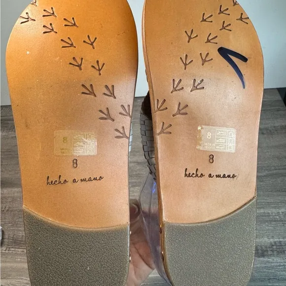 NWD- Beek Handmade Women's Braided leather Sandals size 8 $280