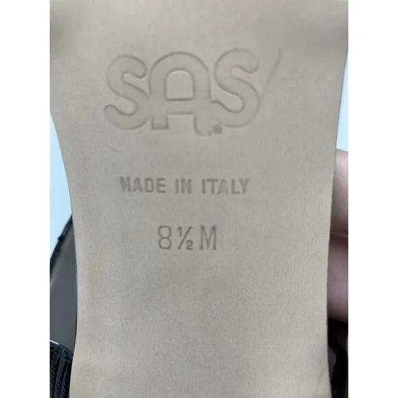 NWD SAS Bianca Women's Sandals Black US Size 8.5 MEDIUM