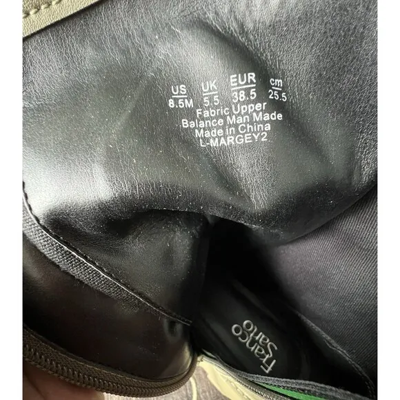 NWOB Franco Sarto Women's L-Margey 2 Combat Boots Green Size 8.5M Chunky Grunge