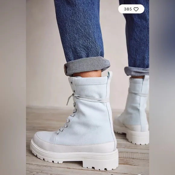 NWOB Free People Feels Good To Be Listening Lug Sole Hiker Boots