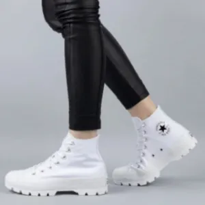 NWOT Converse Chuck Taylor All Star Lugged White High-Top Sneakers Size 7.5