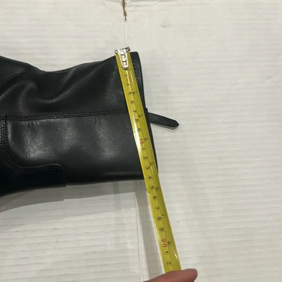 NWOT FRANCO SARTO Penelope Mid Calf Chunky Heel Leather Boots size 9