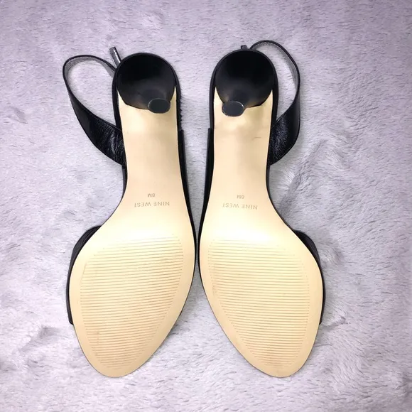 NWOT Nine West Sling Back Leather Sandals