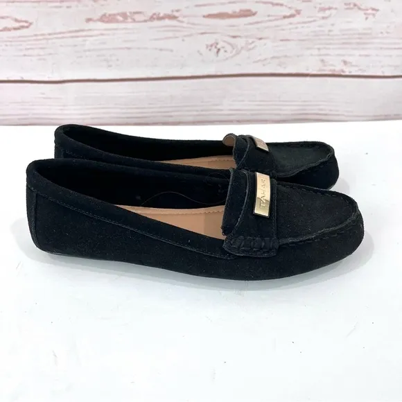 NWOT Tahari Leather Suede Marilu Slip On Driving Loafers Flats