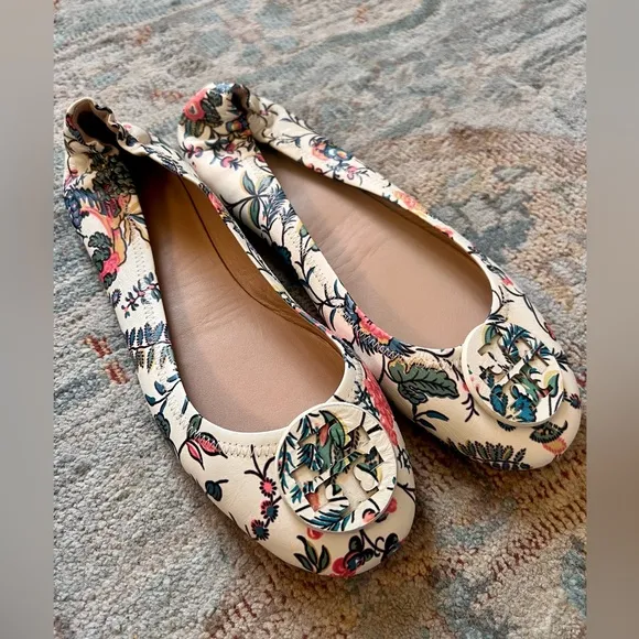 NWOT Tory Burch Gabriella Minnie travel ballet flats
