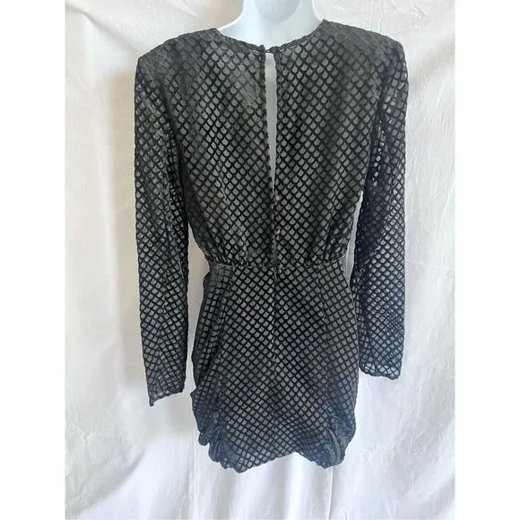 NWOT Ramy Brook Womens Black Allona Ruched Mini Dress Size 00