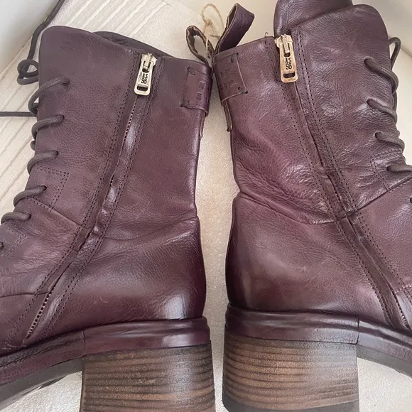 NWT A.S.98 Elvin Boots Mid-calf Eggplant