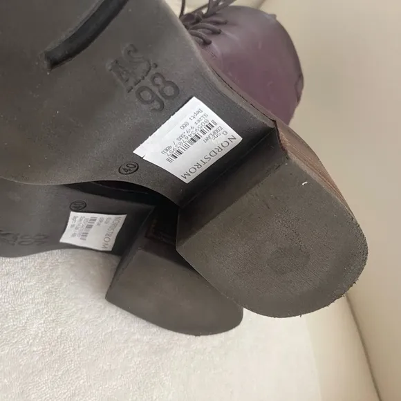 NWT A.S.98 Elvin Boots Mid-calf Eggplant