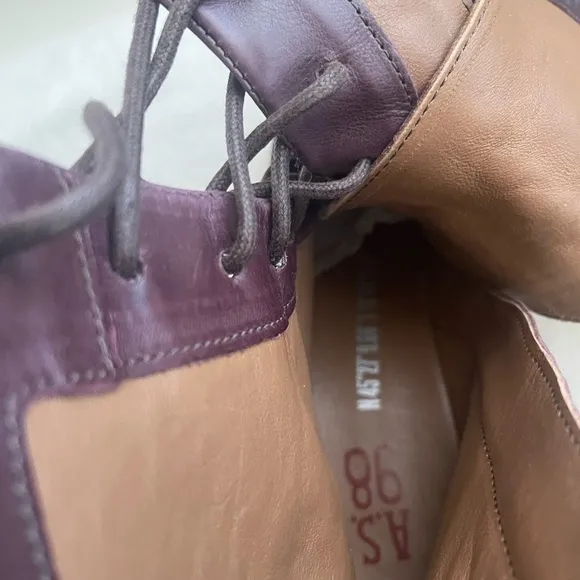 NWT A.S.98 Elvin Boots Mid-calf Eggplant