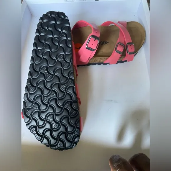 NWT Birkenstock Franca BirkoFlor Coral Pink Sandals
