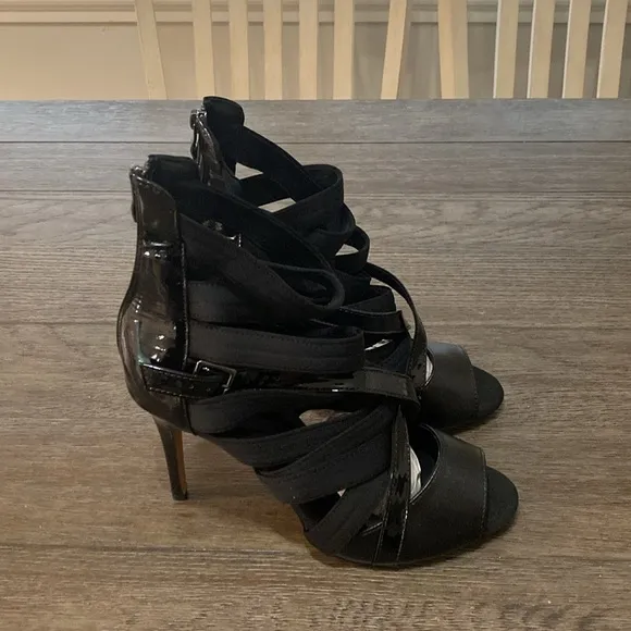 NWT BURJU Stay Strapped Open To Strappy Heeled Sandals | Size 11