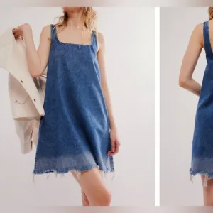 NWT Closed x Free People Short Denim Dress - Dark Blue - Small $415 MSRP