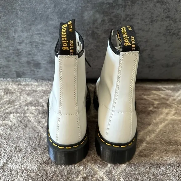 NWT Dr Martens 1460 Bex Smooth White Leather Boots