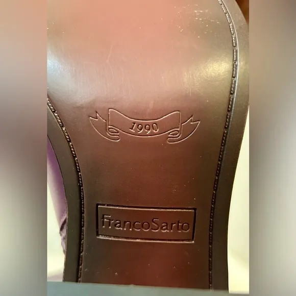 NWT Franco Sarto Penelope Plum Leather Mid-Calf Boot Size 9M