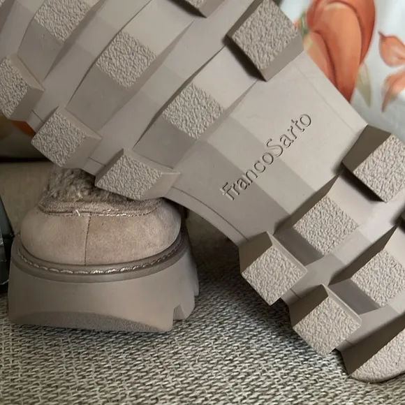 NWT Franco Sarto Women's L-Margey2 Mid Calf Boot Size: 6 COLOR: Taupe