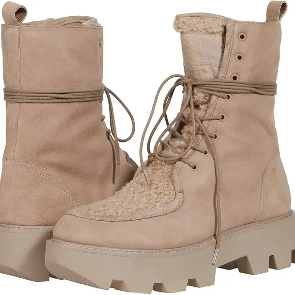 NWT Franco Sarto Women's L-Margey2 Mid Calf Boot Size: 6 COLOR: Taupe