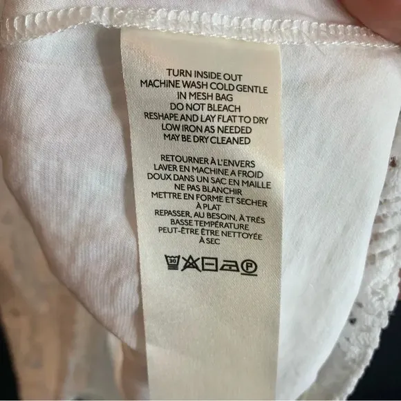 NWT Free People Hailee Lace Mini Dress in White, size M