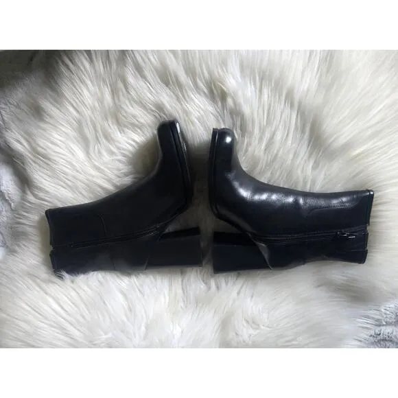 NWT Free People Naomi Ankle Heel Black Boots - Size 7